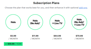 hulu packages for 2019