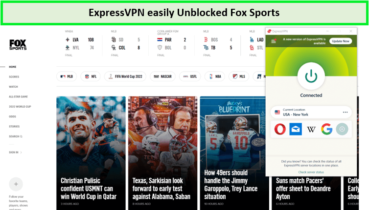 Unblock Fox Sports with ExpressVPN-in-India