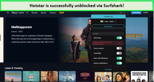 surfshark-unblocked-hotstar-in-India