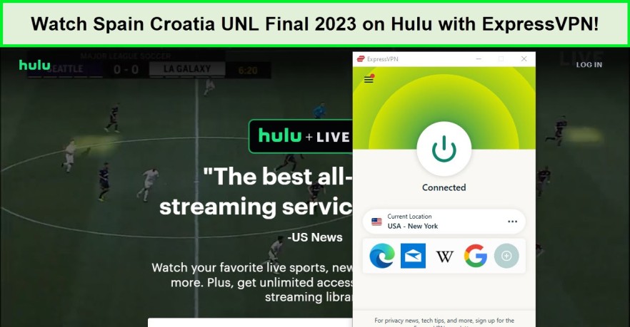Watch Spain Croatia UNL Final 2023 outside USA on Hulu