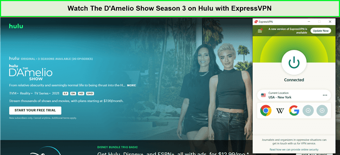 expressvpn-unblocks-hulu-for-the-damelio-show-season-3-in-UK
