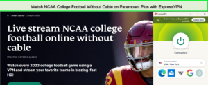 Watch NCAA College Football Without Cable outside-USA on Paramount Plus