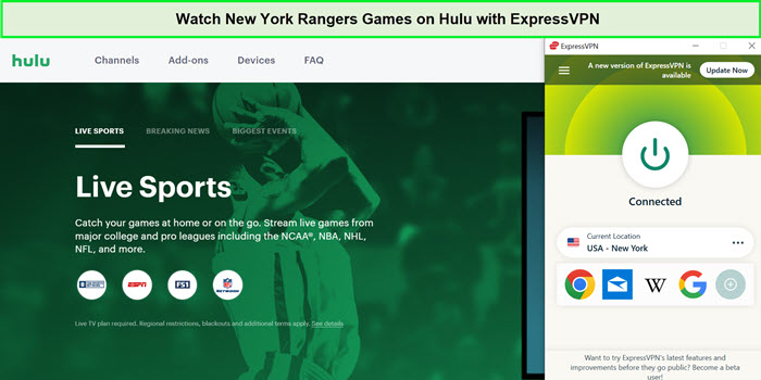 Watch-New-York-Rangers-Games-in-Japan-on-Hulu-with-ExpressVPN