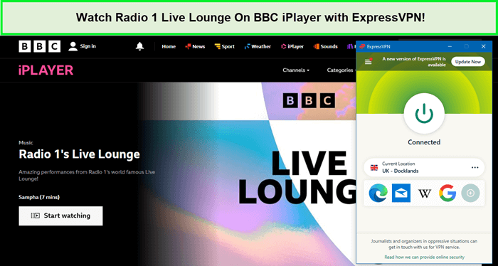 Watch-Radio-1-Live-Lounge-On-BBC-iPlayer-with-ExpressVPN-in-New Zealand