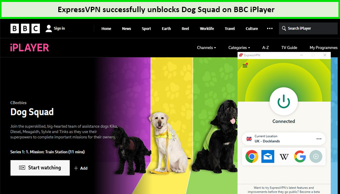 Express-VPN-Unblock-Dog-Squad-in-South Korea-on-BBC-iPlayer