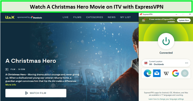 Watch-A-Christmas-Hero-Movie-in-New Zealand-on-ITV-with-ExpressVPN