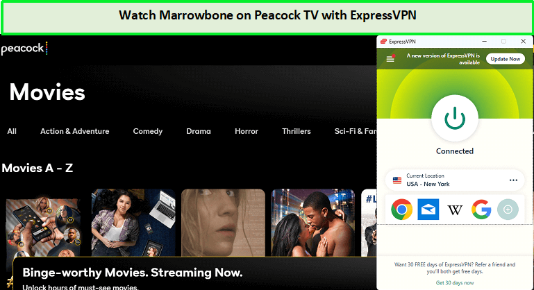 unblock Marrowbone in-New Zealand-On-Peacock-TV-with-ExpressVPN