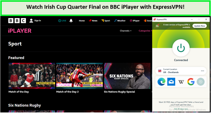 watch-irish-cup-quarter-final-in-Australia-on-bbc-iplayer-with-expressvpn