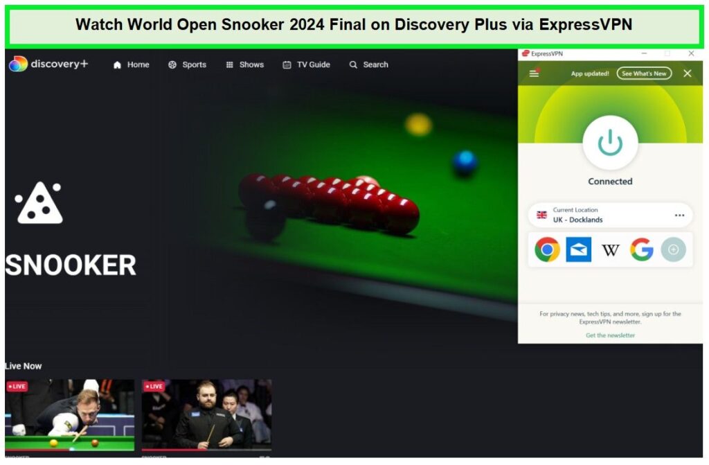 Watch World Open Snooker 2024 Final in Spain on Discovery Plus