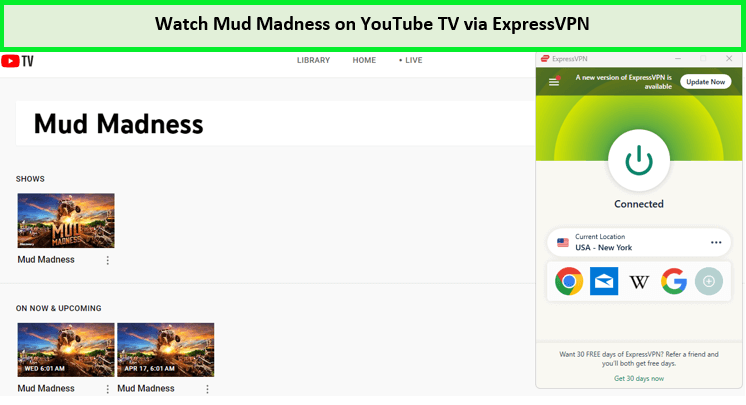 How to Watch Mud Madness in Spain on YouTube TV